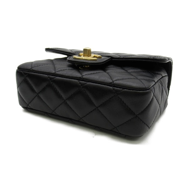 Chanel Mini Square Classic Single Flap Bag Leather Crossbody Bag AS3442 in Excellent condition
