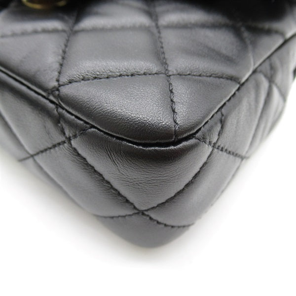 Chanel Mini Square Classic Single Flap Bag Leather Crossbody Bag AS3442 in Excellent condition