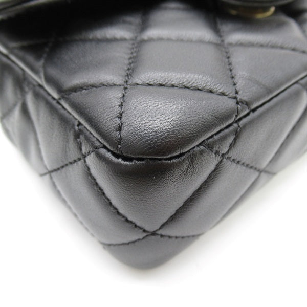 Chanel Mini Square Classic Single Flap Bag Leather Crossbody Bag AS3442 in Excellent condition