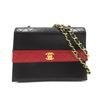 CC Bicolor Trapezoid Flap Bag - '10s