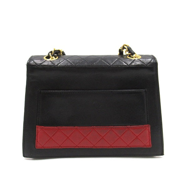 CC Bicolor Trapezoid Flap Bag - '10s