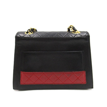CC Bicolor Trapezoid Flap Bag - '10s