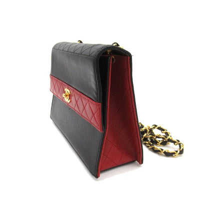 CC Bicolor Trapezoid Flap Bag - '10s