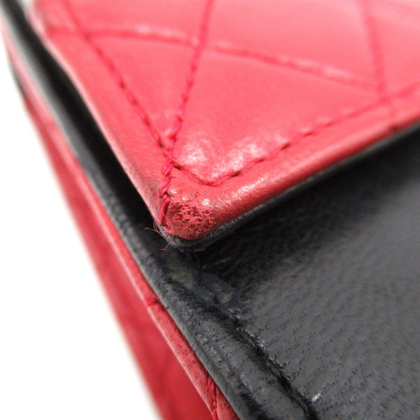 CC Bicolor Trapezoid Flap Bag - '10s
