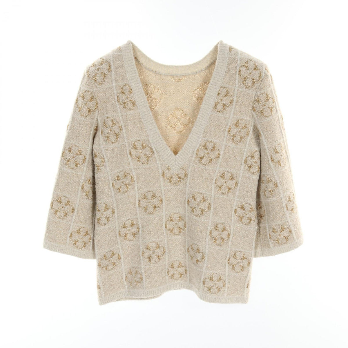 Chanel Clover Wool Nylon Alpaca Knitwear