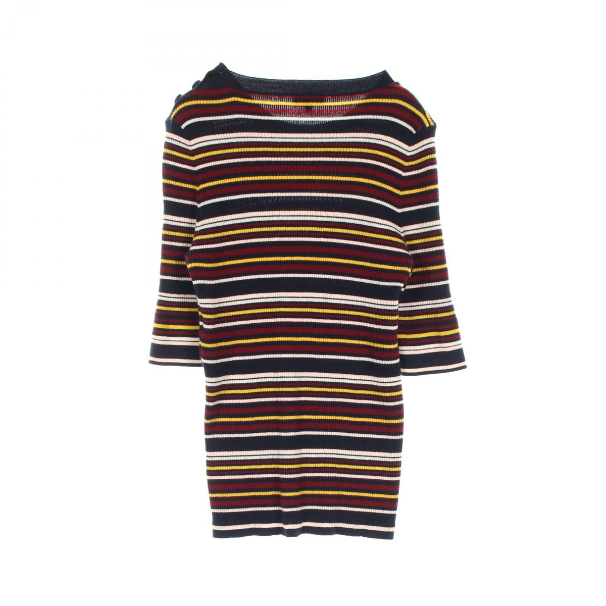Chanel Coco Mark Button Cashmere Silk Knitwear