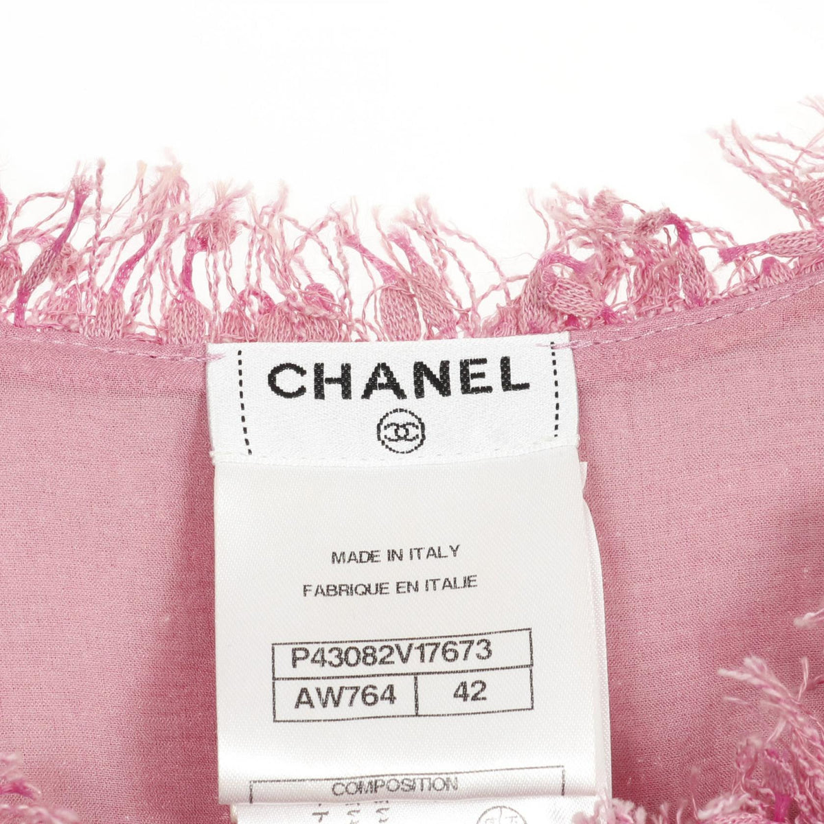 Chanel Tweed Cotton Nylon Blouse