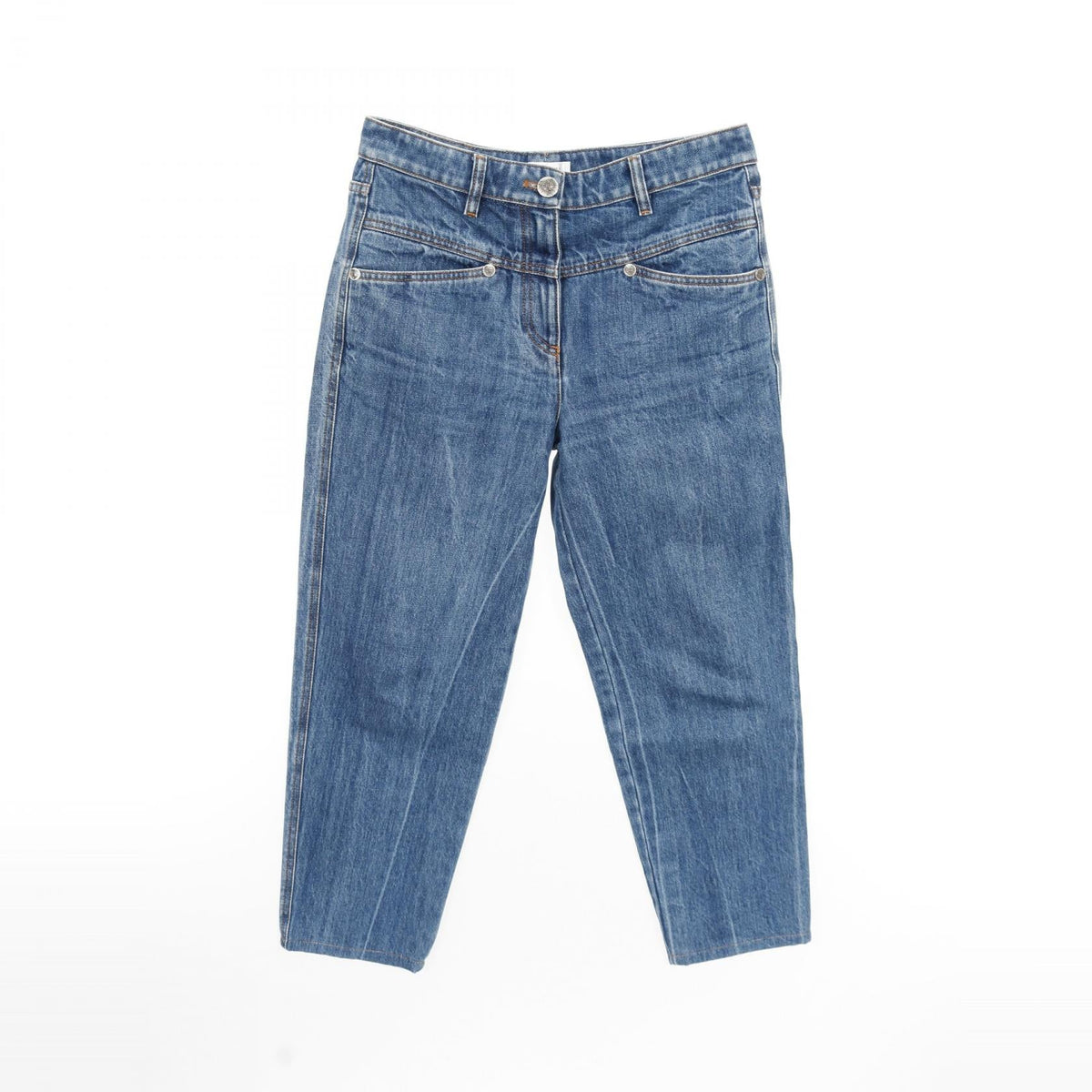 Chanel Coco Mark Cotton Denim Pants