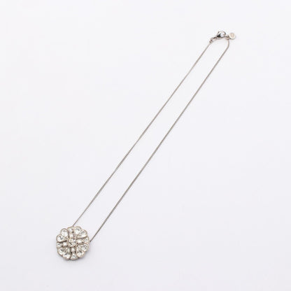 Chanel Clover Coco Mark Stainless Steel Crystal Necklace
