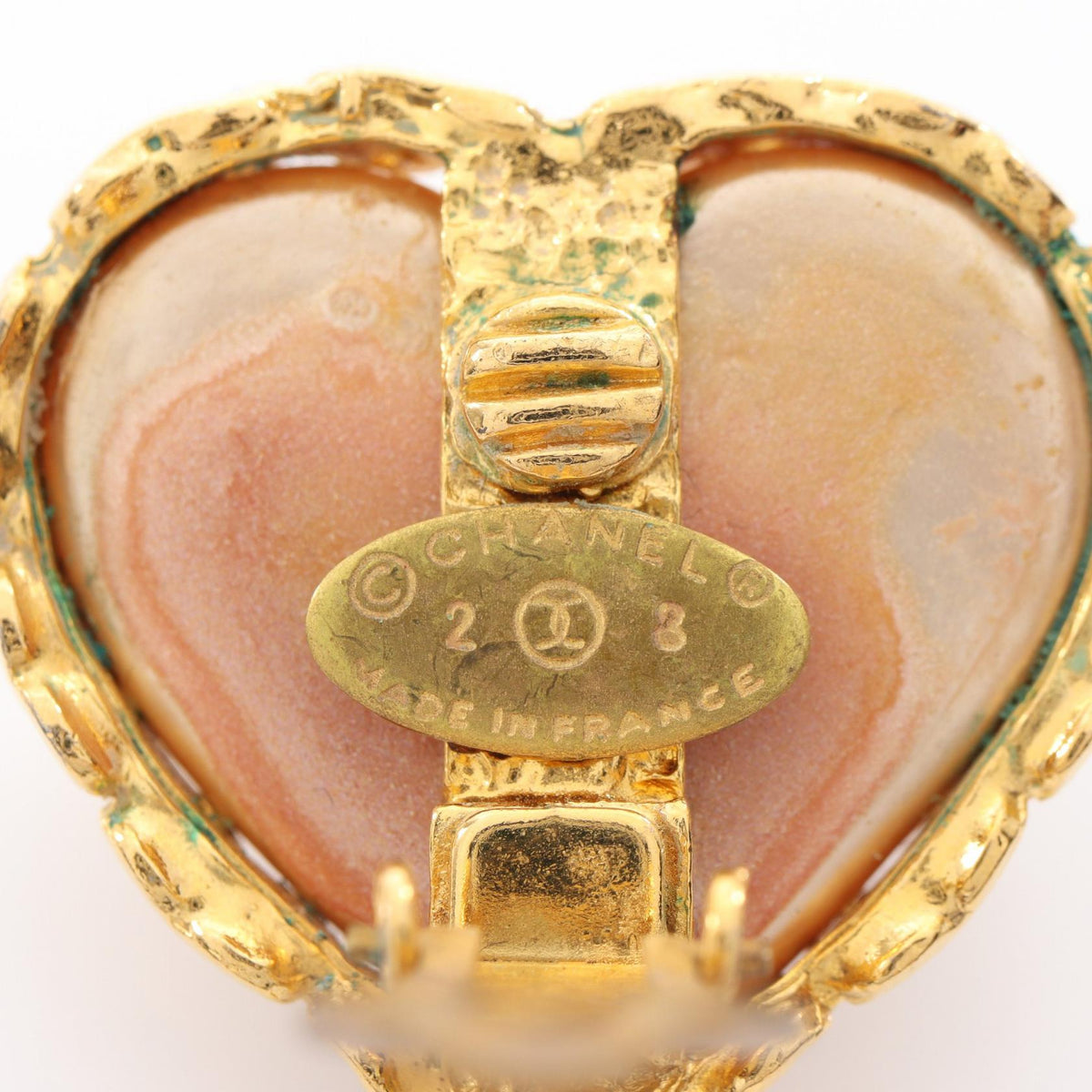 Chanel Heart Coco Mark Earrings