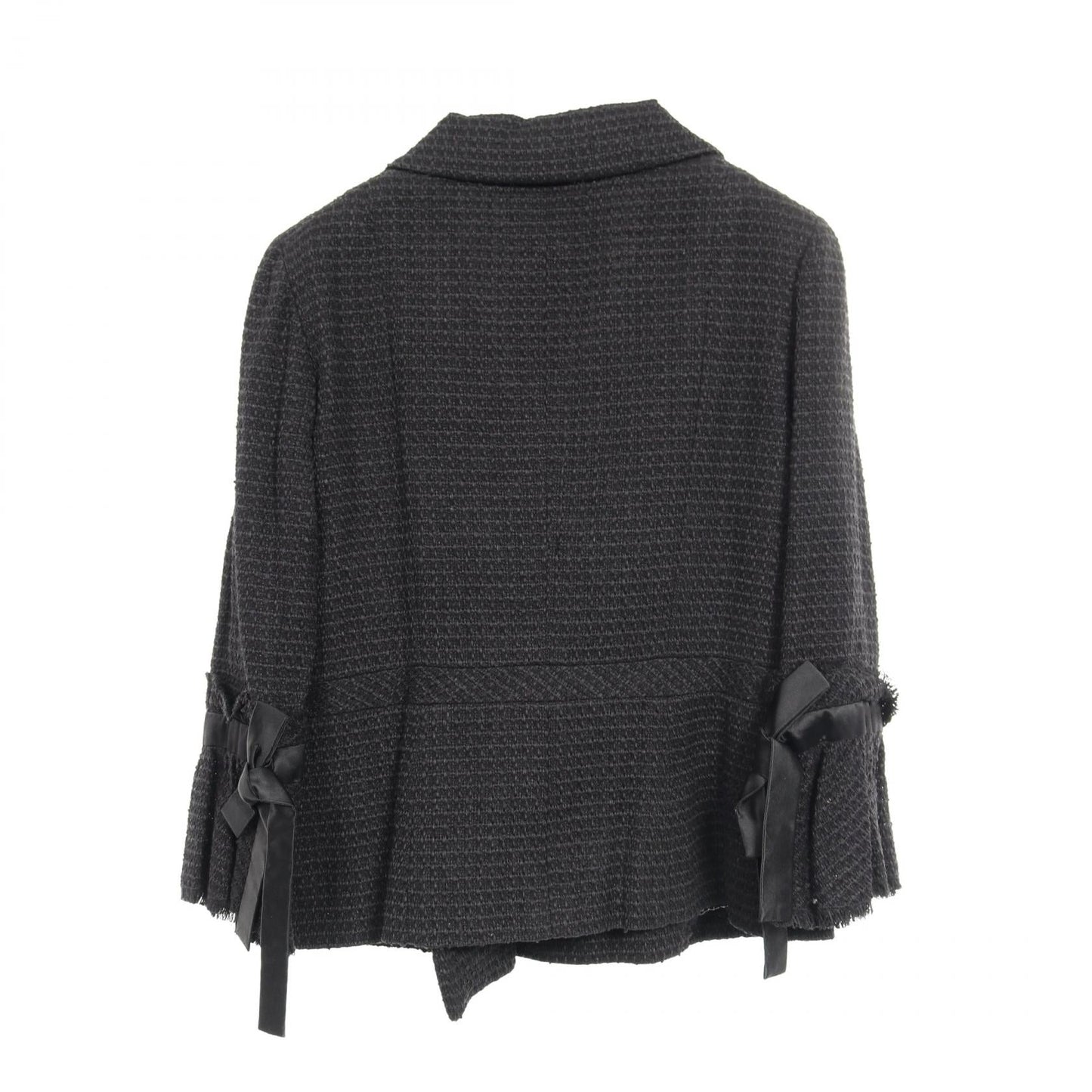 Chanel Coco Mark Button Tweed Nylon Outerwear