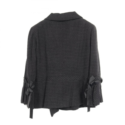 Chanel Coco Mark Button Tweed Nylon Outerwear