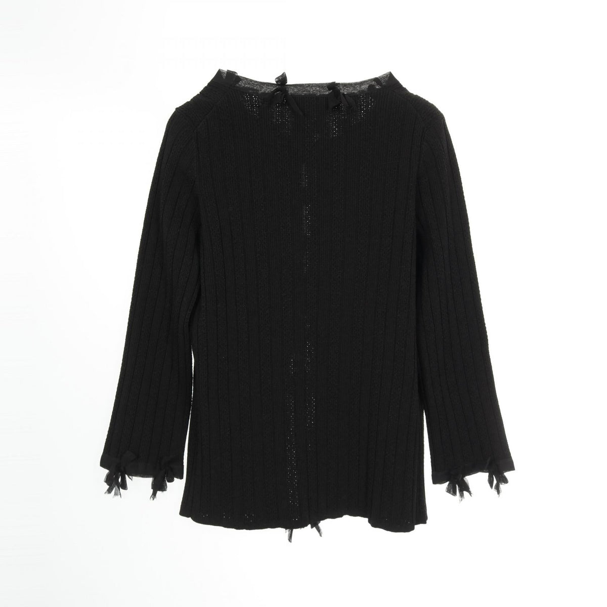 Chanel Ribbon Cardigan Rayon Cardigan