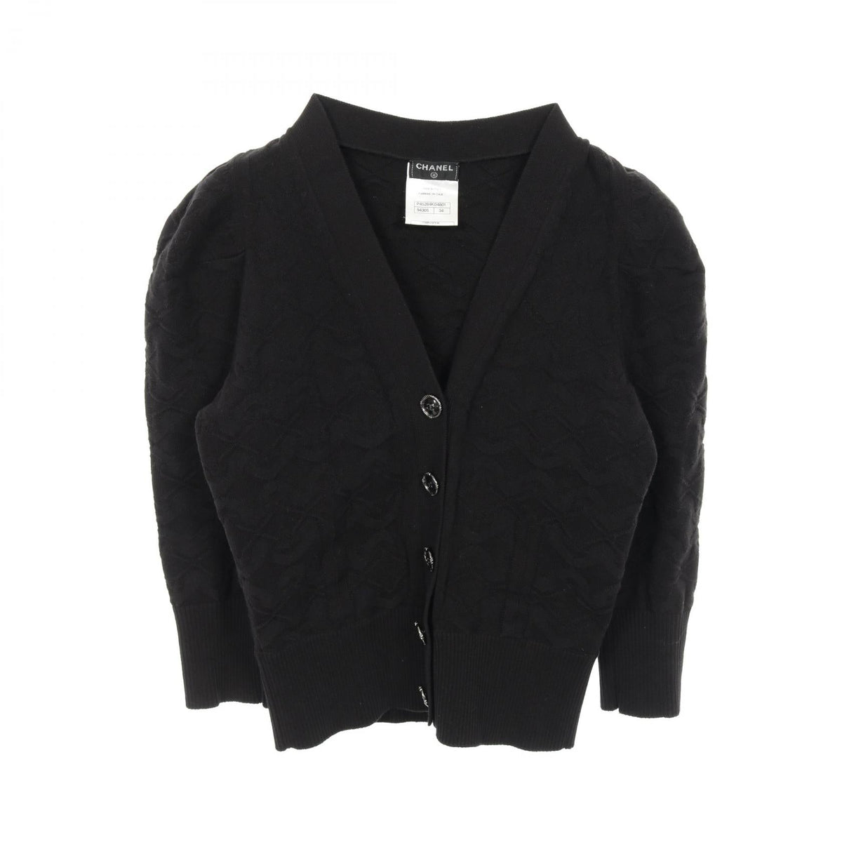 Chanel Coco Mark Button Cotton Cardigan