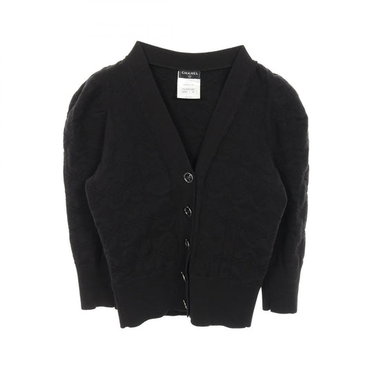 Chanel Coco Mark Button Cotton Cardigan