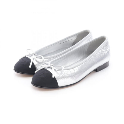 Chanel BALLERINA Leather Fabric Pumps