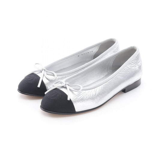 Chanel BALLERINA Leather Fabric Pumps
