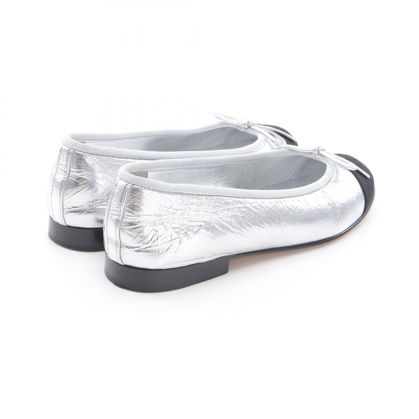 Chanel BALLERINA Leather Fabric Pumps