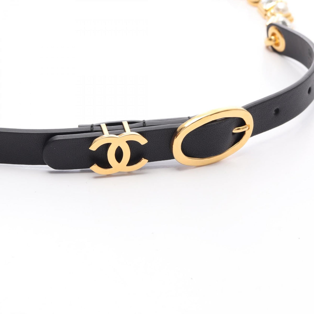 Chanel Coco Mark Leather Belt