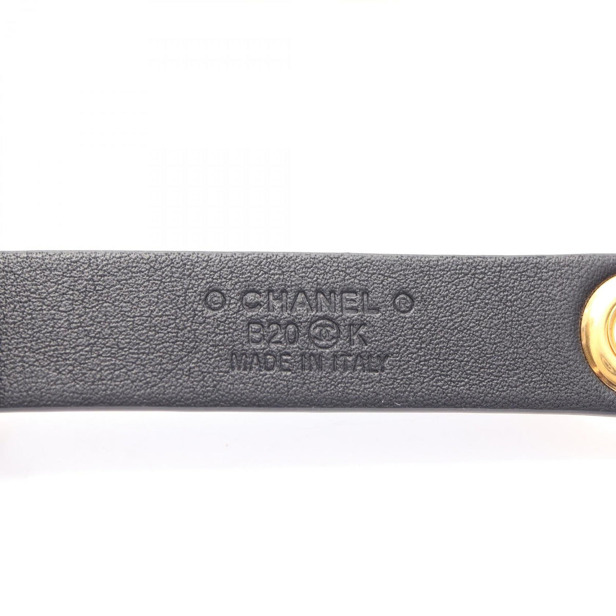 Chanel Coco Mark Leather Belt