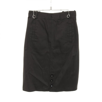 Chanel Coco Mark Button Cotton Skirt