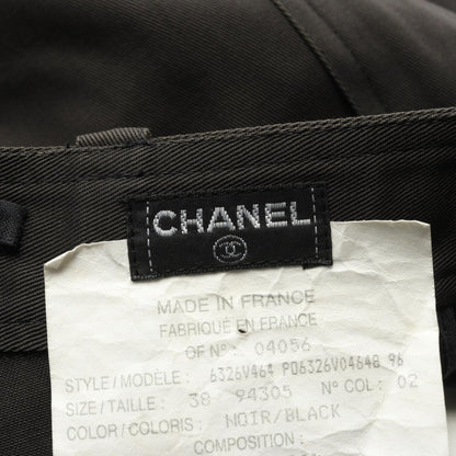 Chanel Coco Mark Button Cotton Skirt