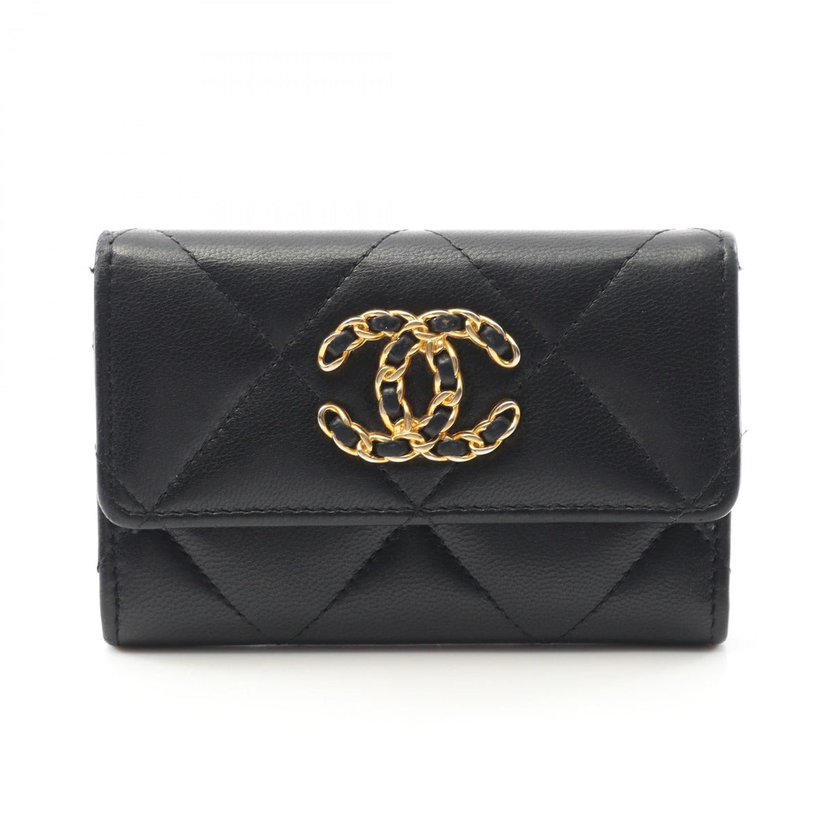 Chanel CHANEL 19 Lambskin Card Case