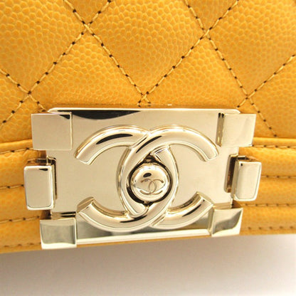 Chanel Small Classic Caviar Le Boy Flap Bag Leather Shoulder Bag A67085 in Excellent condition