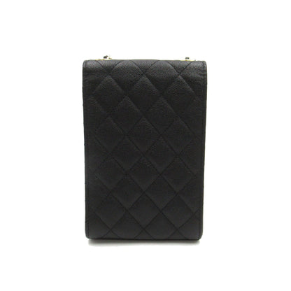 Chanel Matelasse Phone Holder Leather Shoulder Bag in Good condition