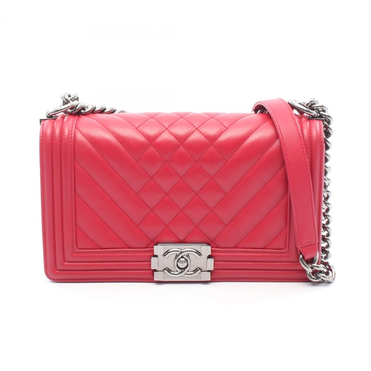 Chanel Boy Chanel Lambskin Shoulder Bag