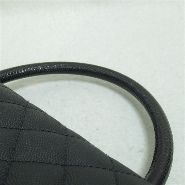 Chanel CC Caviar Top Handle Handbag Leather Crossbody Bag A92991 in Excellent condition