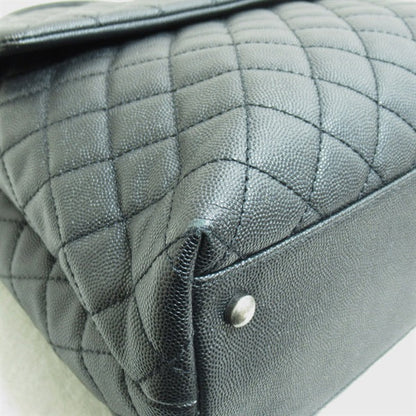 Chanel CC Caviar Top Handle Handbag Leather Crossbody Bag A92991 in Excellent condition
