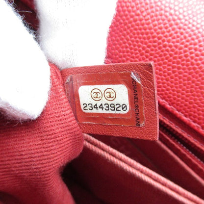 Chanel CC Quilted Caviar Handle Bag Leather Handbag in Good condition