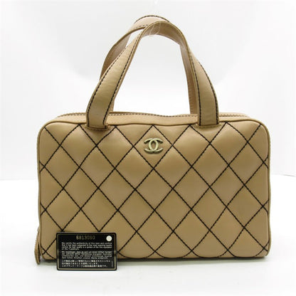 Chanel CC Wild Stitch Handbag  Leather Handbag in Excellent condition