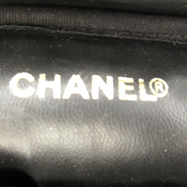Chanel CC Caviar Vertical Vanity Case Leather Handbag in Good condition