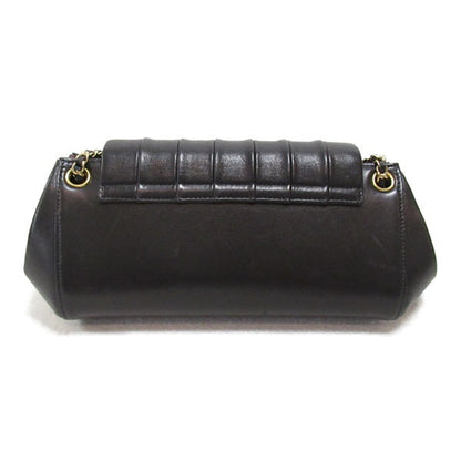 Chanel Mademoiselle Accordion Flap Bag Leather Shoulder Bag in Excellent condition