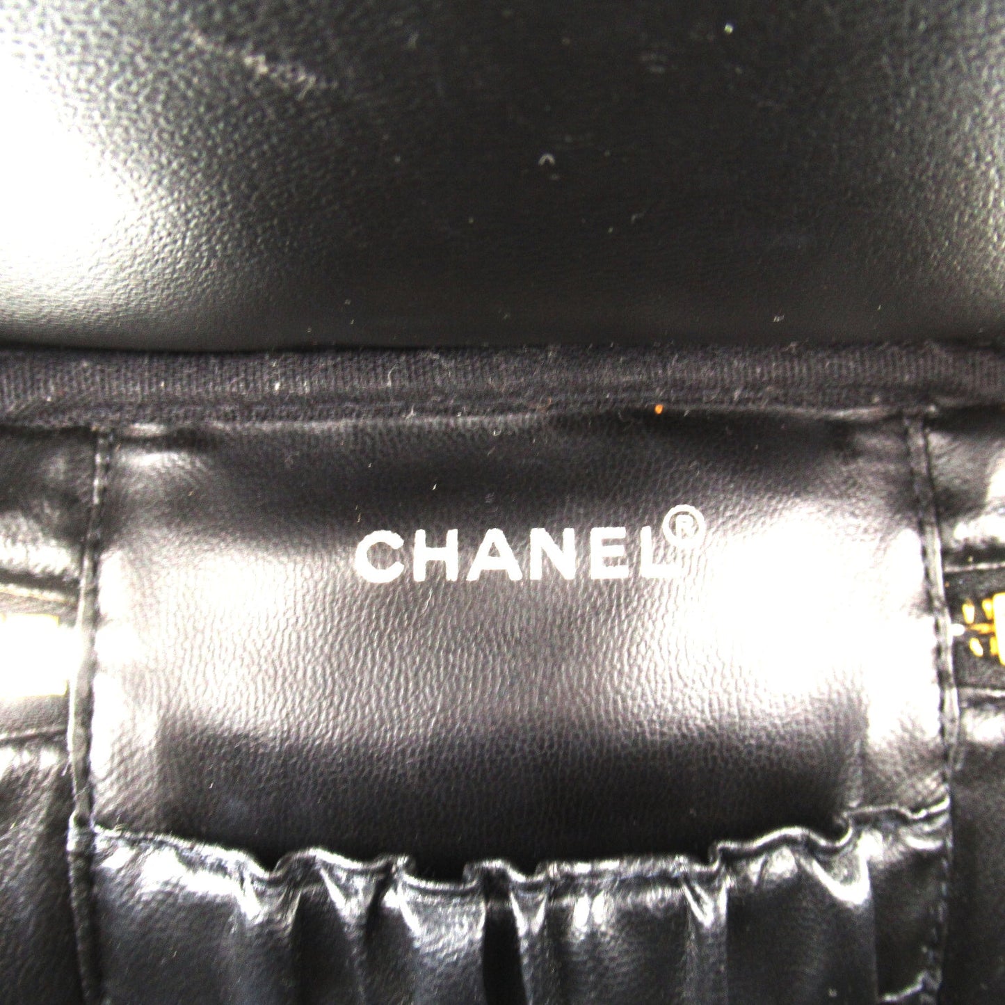 Chanel Vanity Bag Leather Vanity Bag AO1998 in Good condition