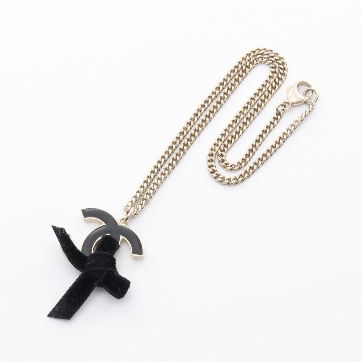 Chanel Coco Mark Ribbon Necklace