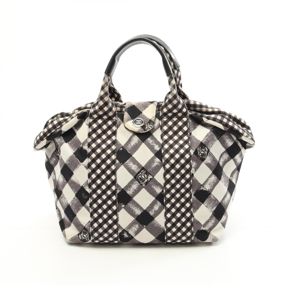 Chanel Cruise Line Canvas Leather Handbag