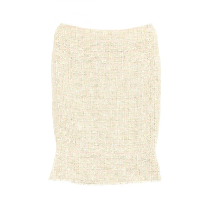 Chanel Coco Mark Cotton Silk Skirt