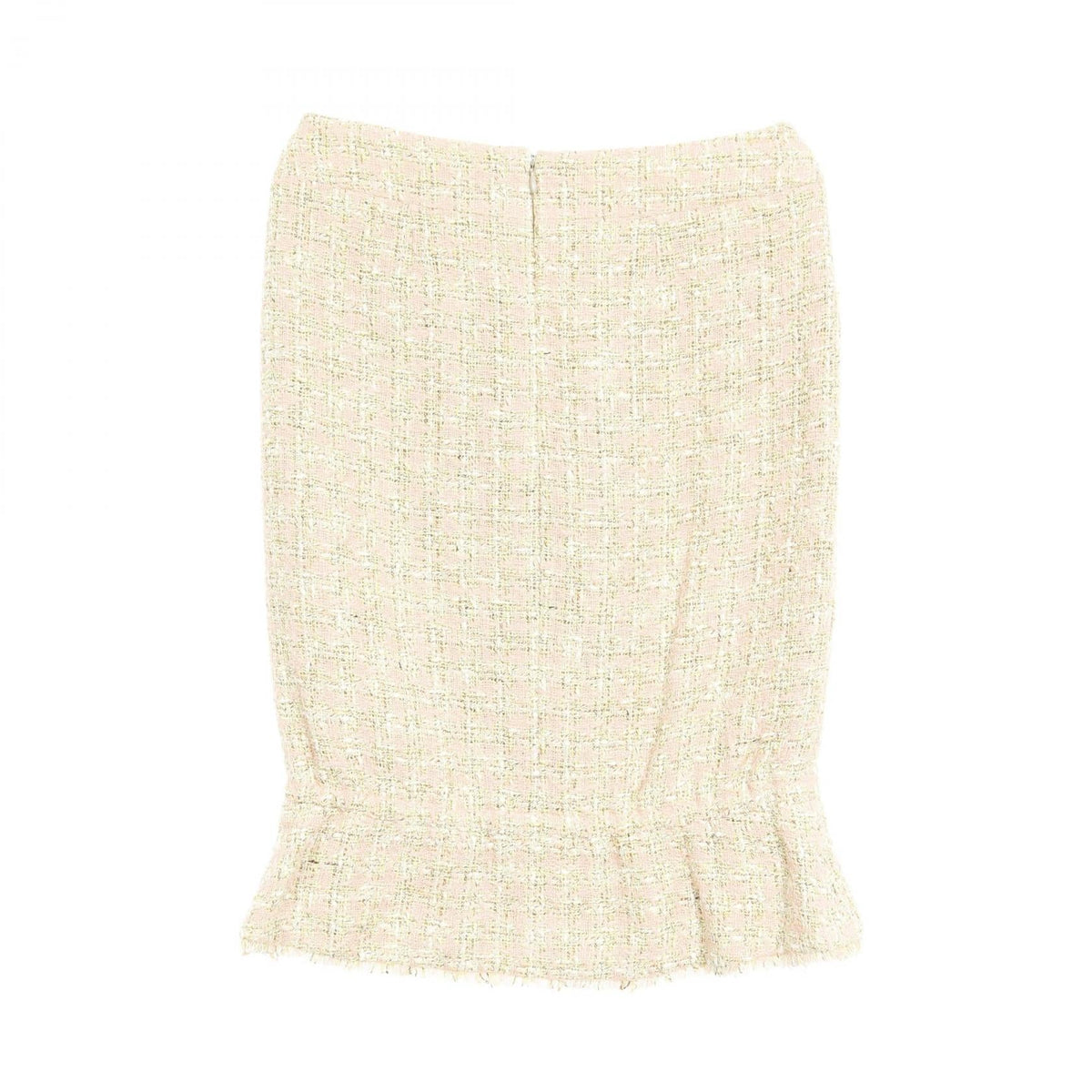 Chanel Coco Mark Cotton Silk Skirt