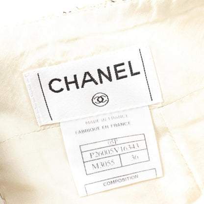 Chanel Coco Mark Cotton Silk Skirt