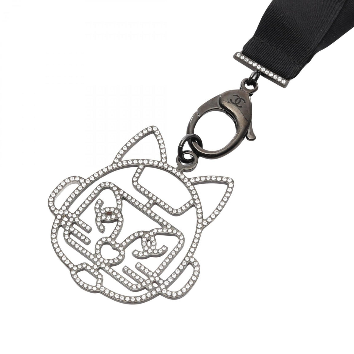 Chanel Coco Mark Cat Robot Necklace