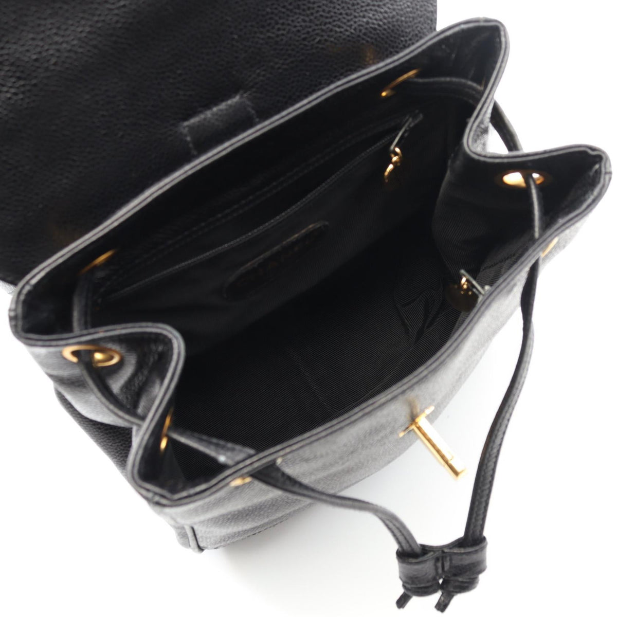 Chanel Triple Coco Caviar Skin Backpack
