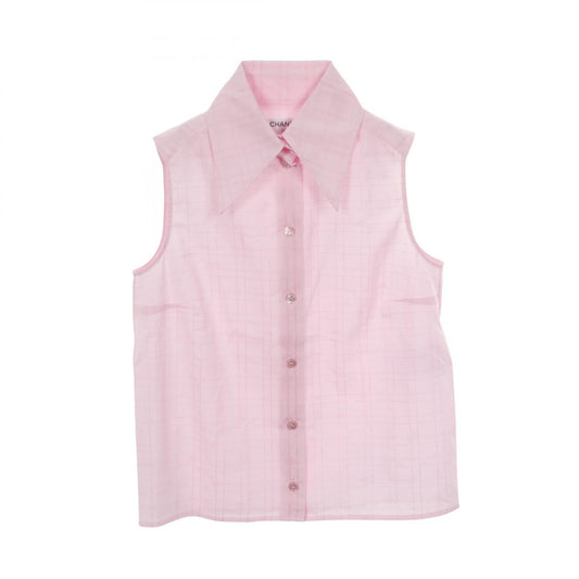 Chanel Coco Mark Cotton Silk Blouse