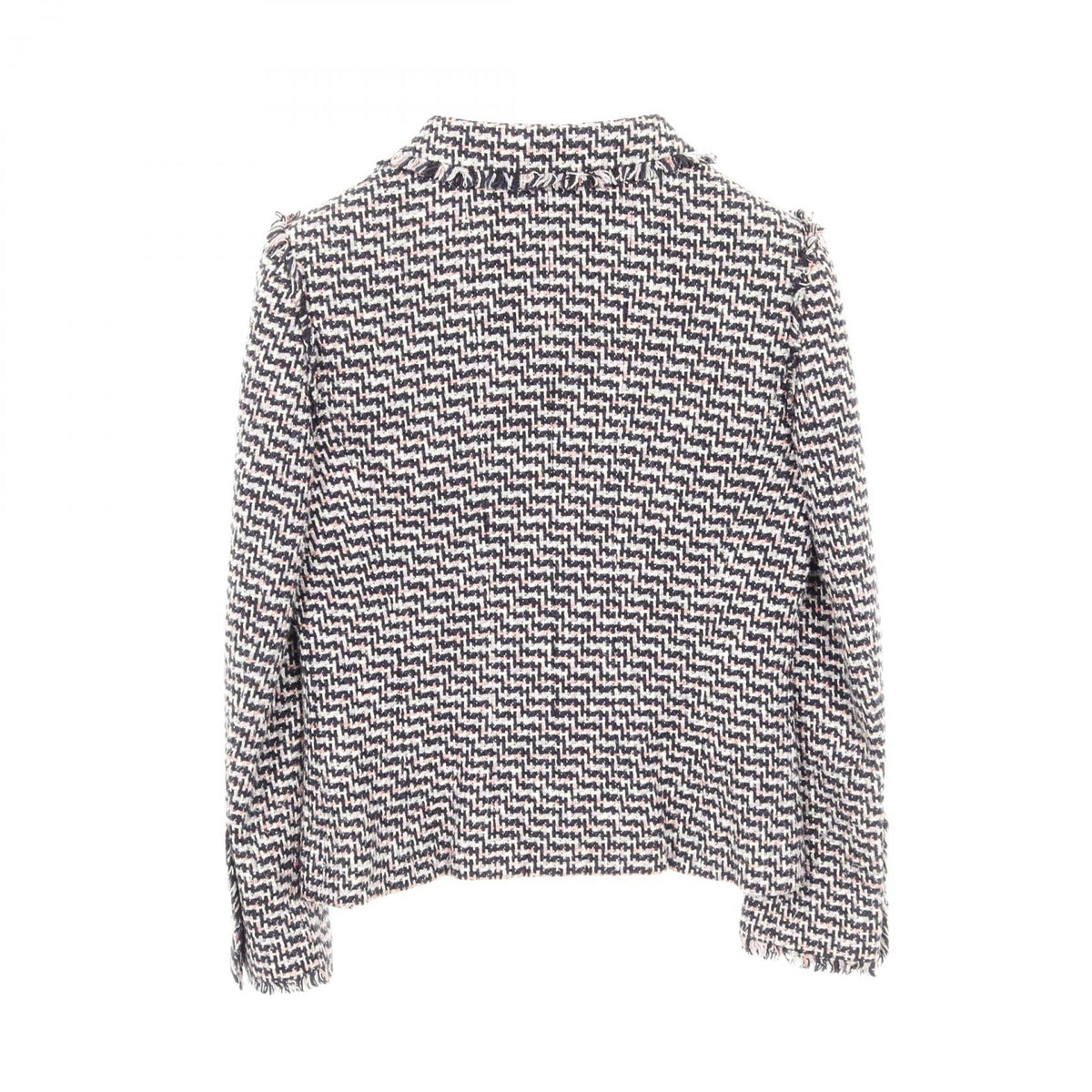 Chanel Coco Mark Button Silk Cotton Rayon Tweed Outerwear