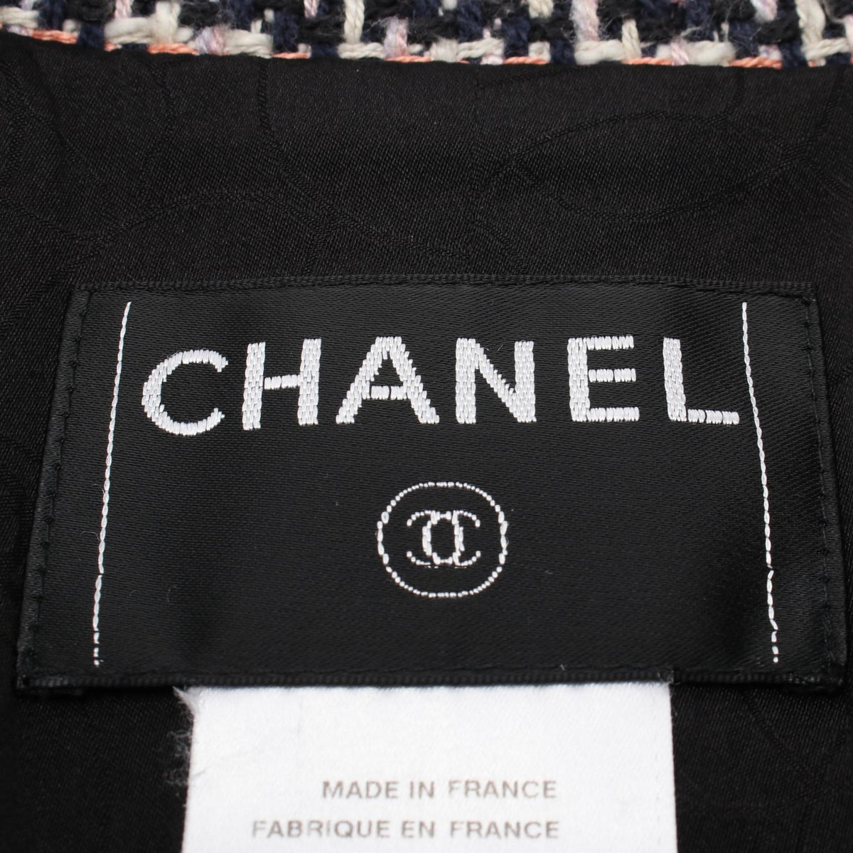 Chanel Coco Mark Button Silk Cotton Rayon Tweed Outerwear
