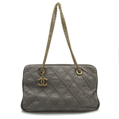 Quilted Leather Triptych Tote - '10s