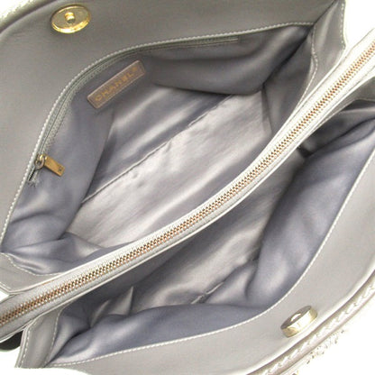 Quilted Leather Triptych Tote - '10s