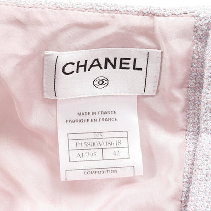 Chanel Coco Mark Button Cotton Wool Nylon Setup